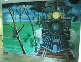 Hallway Mural, by Rick Worth
