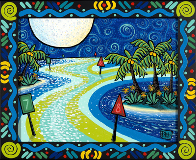 Moon Channel painting