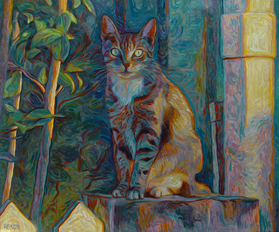 Out of the Blue painting