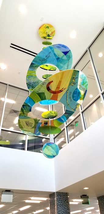 picture of a hanging sculpture
