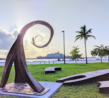 Wavehenge Sculpture