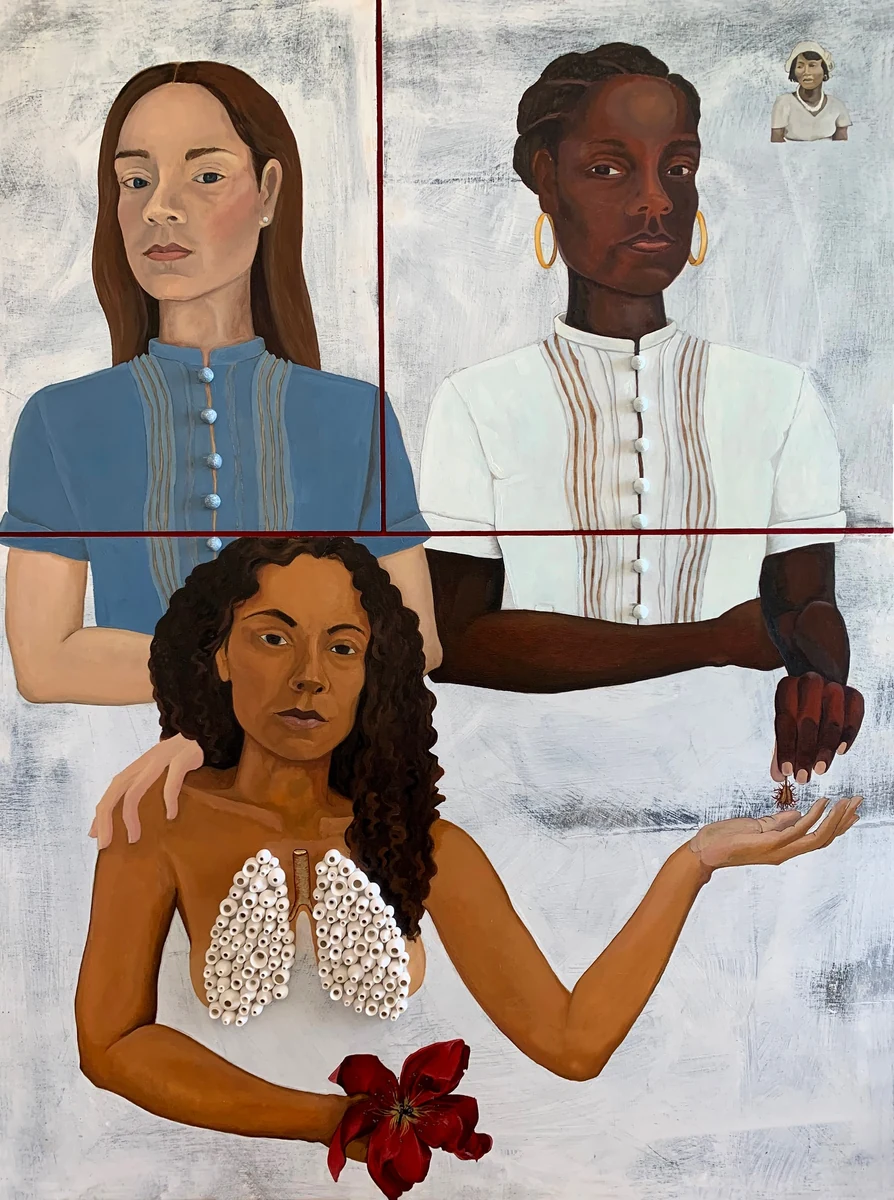 Liminality, 48 x 36 x 2 inches, 2020. From the solo exhibition None of the Above, The Studios of Key West.